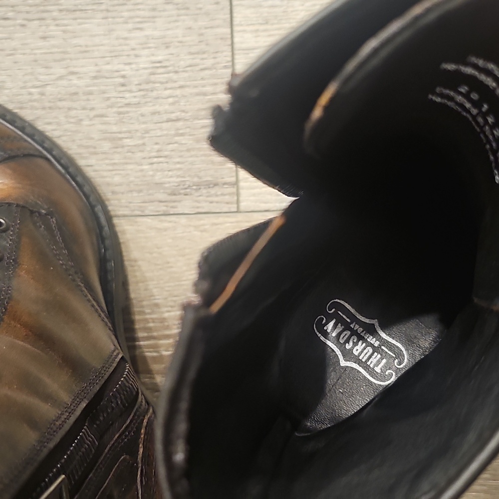 THURSDAY BOOT CO. Brown Leather Rebel Boots - Picture 9 of 9